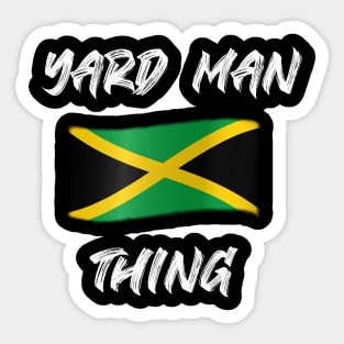 Yard Man Thing Jamaica design Sticker